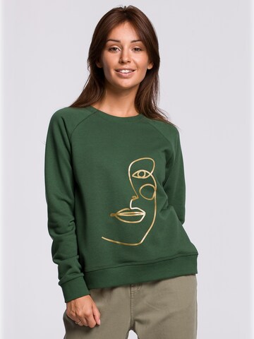BeWear - Sudadera en verde: frente