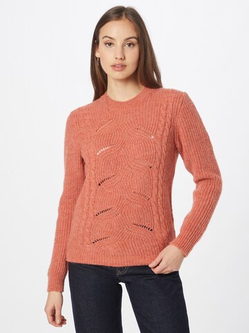 MORE & MORE Sweater in Orange: front