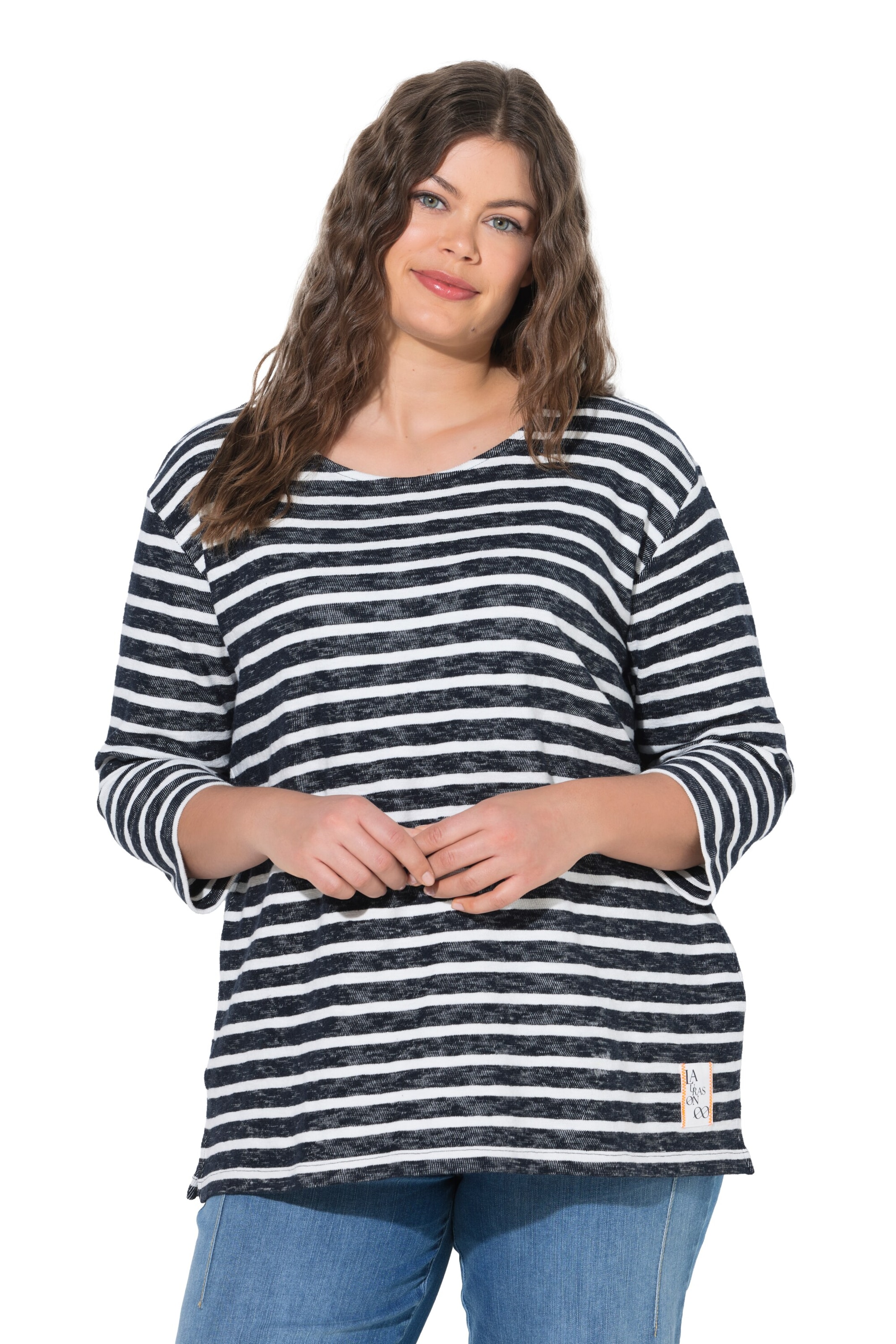 LAURASØN Sweatshirt in Zwart: voorkant