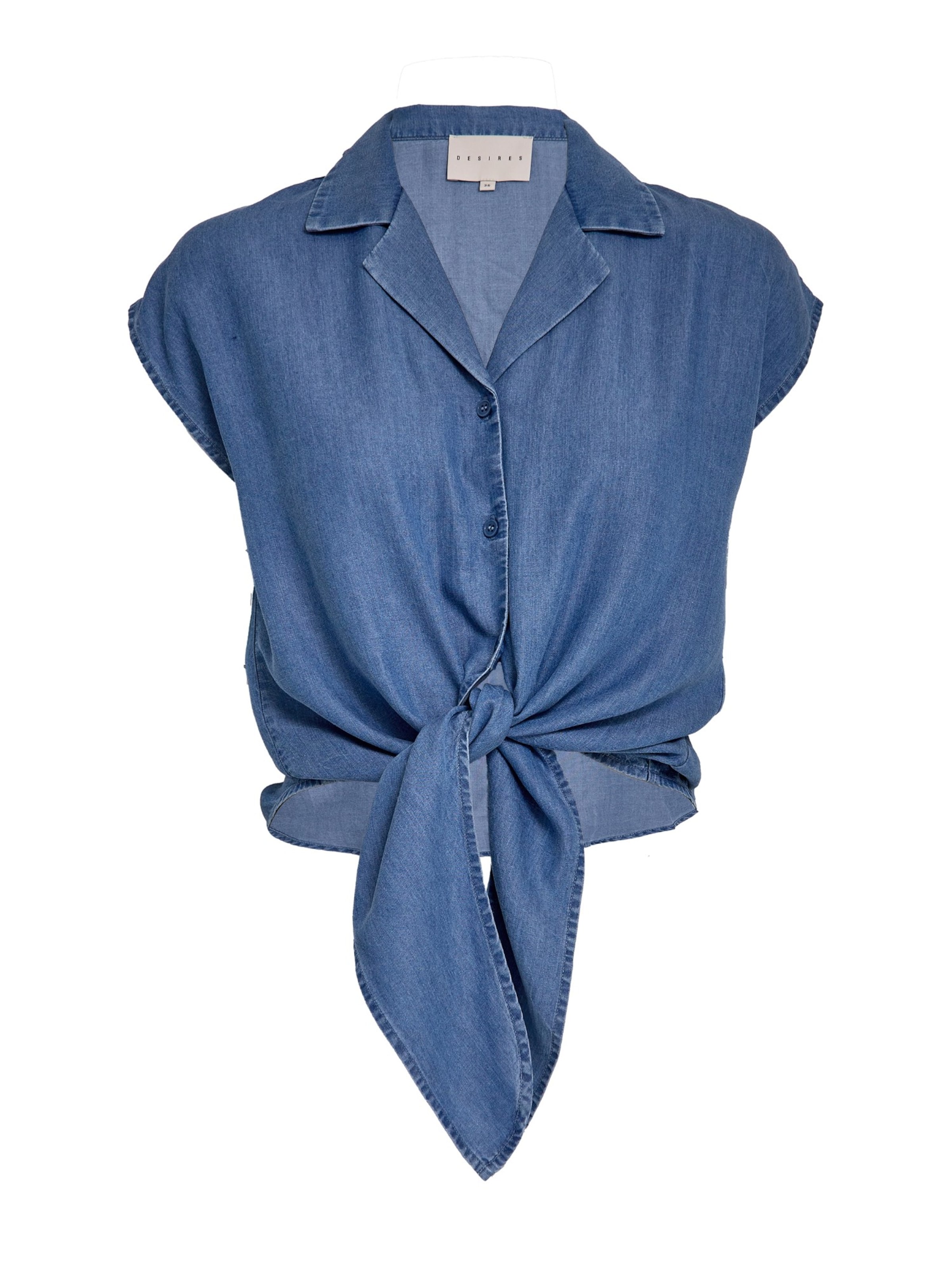 DESIRES Bluse 'Elaina' i blå: forside