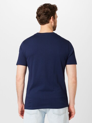 Ben Sherman T-Shirt 'Misfits Guitars' in Blau