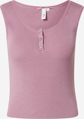 Q/S by s.Oliver Broderad topp i rosa: framsida