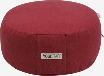 YOGISTAR.COM Pillow in Red: front