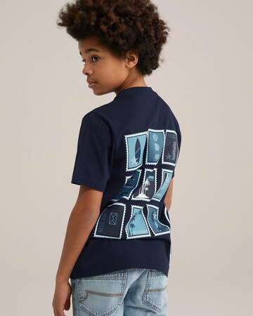 Maglietta di WE Fashion in blu: frontale
