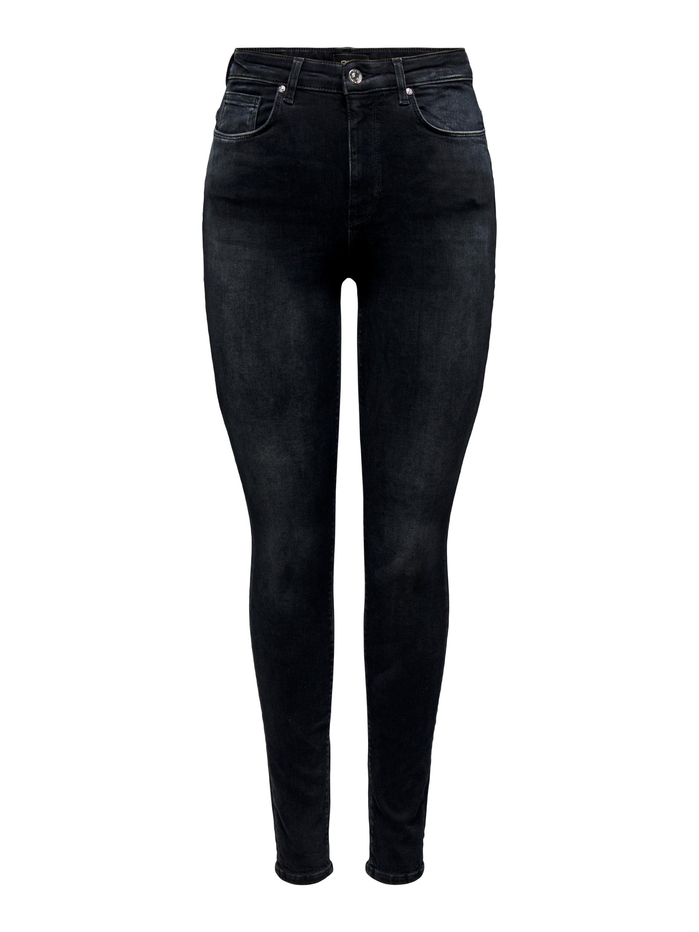ONLY Skinny Jeans 'POSH' in Zwart: voorkant