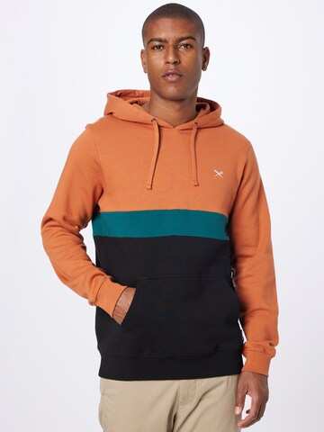 Sweat-shirt 'Court 2' Iriedaily en marron : devant