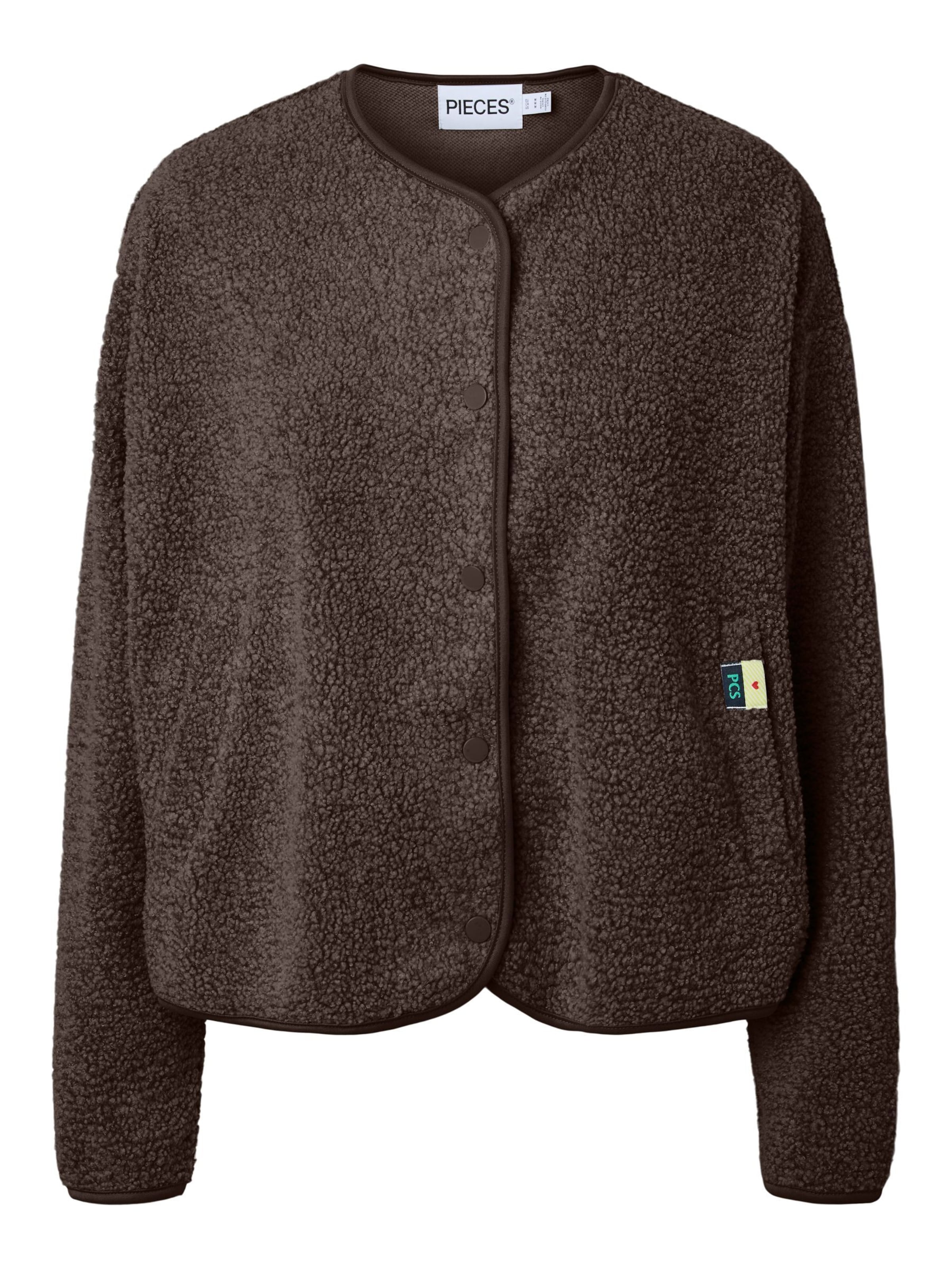 Veste mi-saison 'KATTY' PIECES en marron : devant