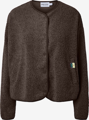 Veste mi-saison 'KATTY' PIECES en marron : devant