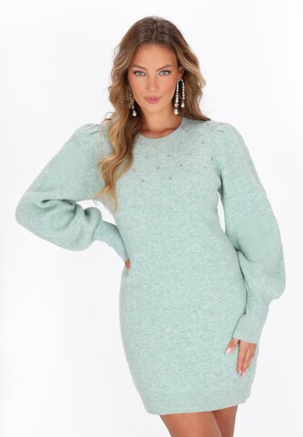faina Dress in Green: front