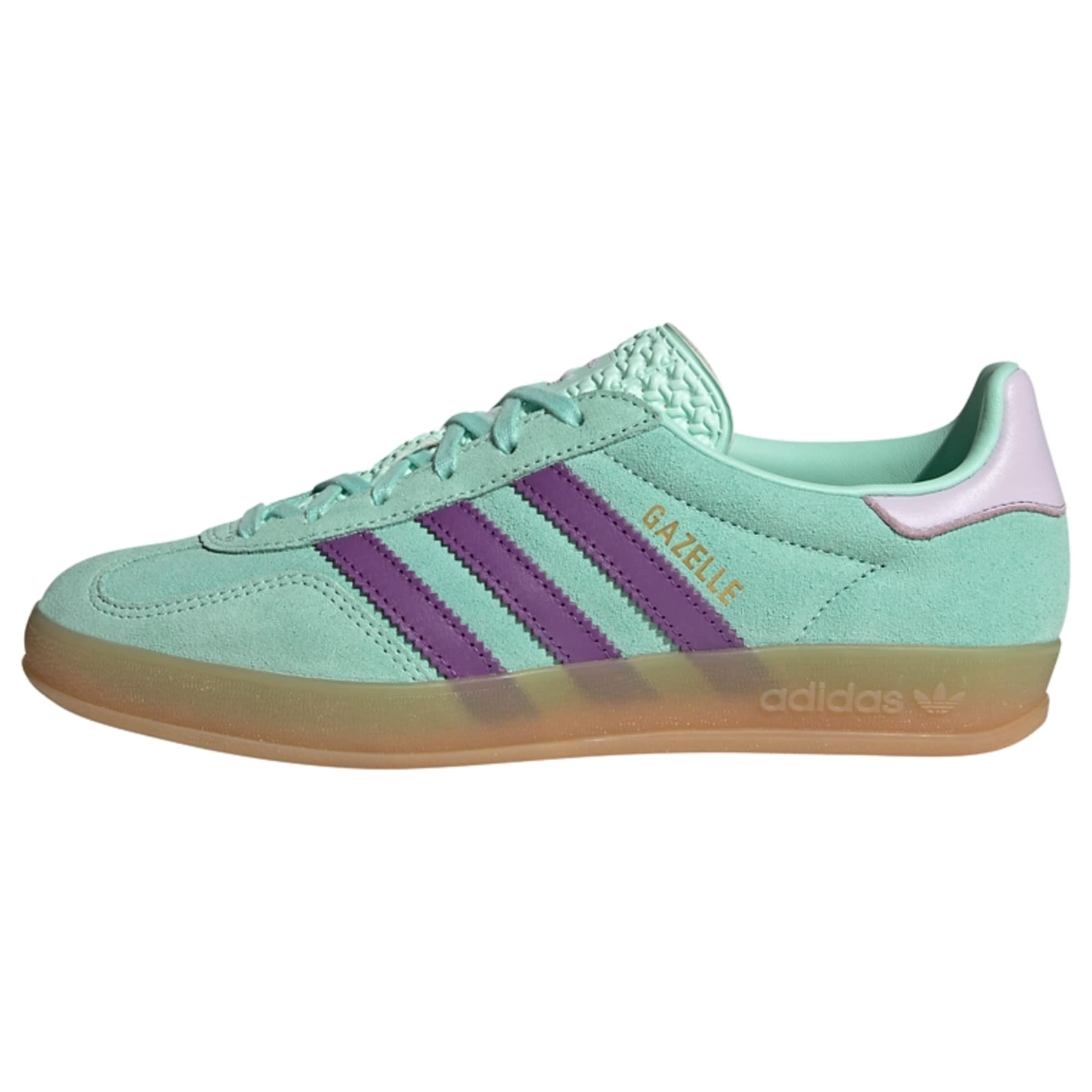 ADIDAS ORIGINALS Platform trainers 'Gazelle' in Turquoise / Gold / Purple / Pastel purple, Item view