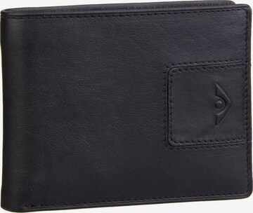 VOi Wallet in Black: front