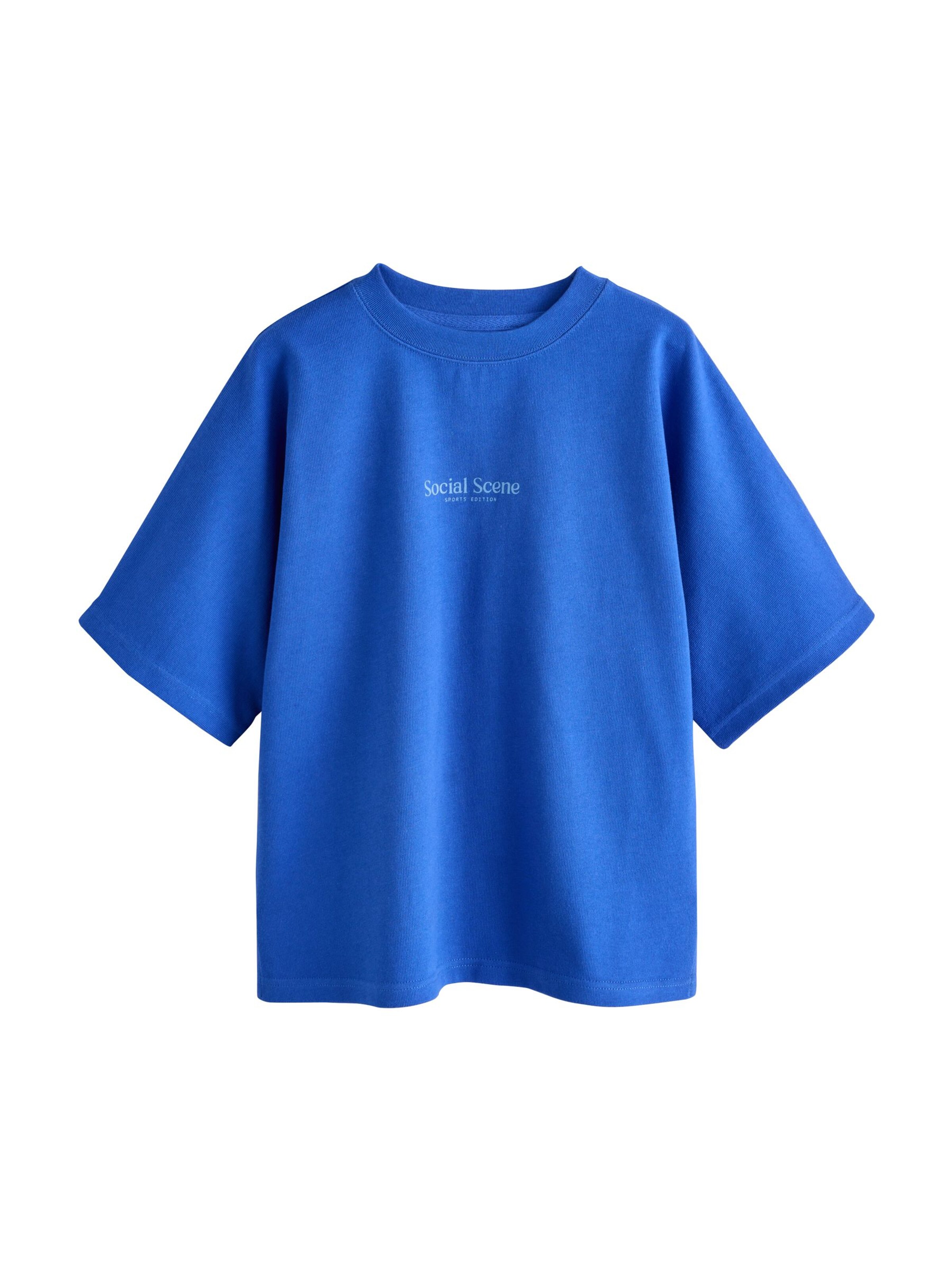 Next Shirt in Blauw: voorkant
