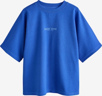 Next Shirt in Blauw: voorkant
