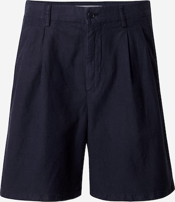 mėlyna NORSE PROJECTS Laisvas „Chino“ stiliaus kelnės: priekis
