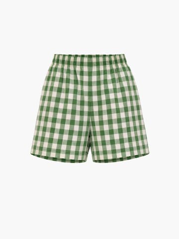 regular Pantaloni 'Mia' di AmourLinen in verde: frontale