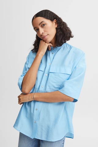 b.young Blouse 'Ihaliea' in Blue: front