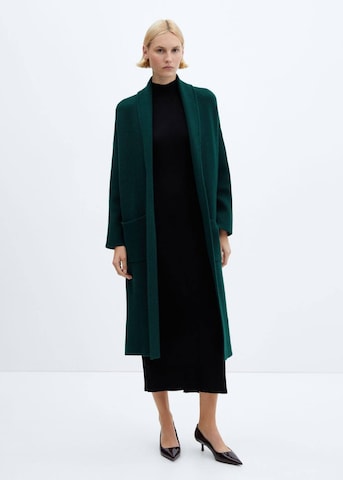 MANGO Knitted Coat 'Ringo' in Green