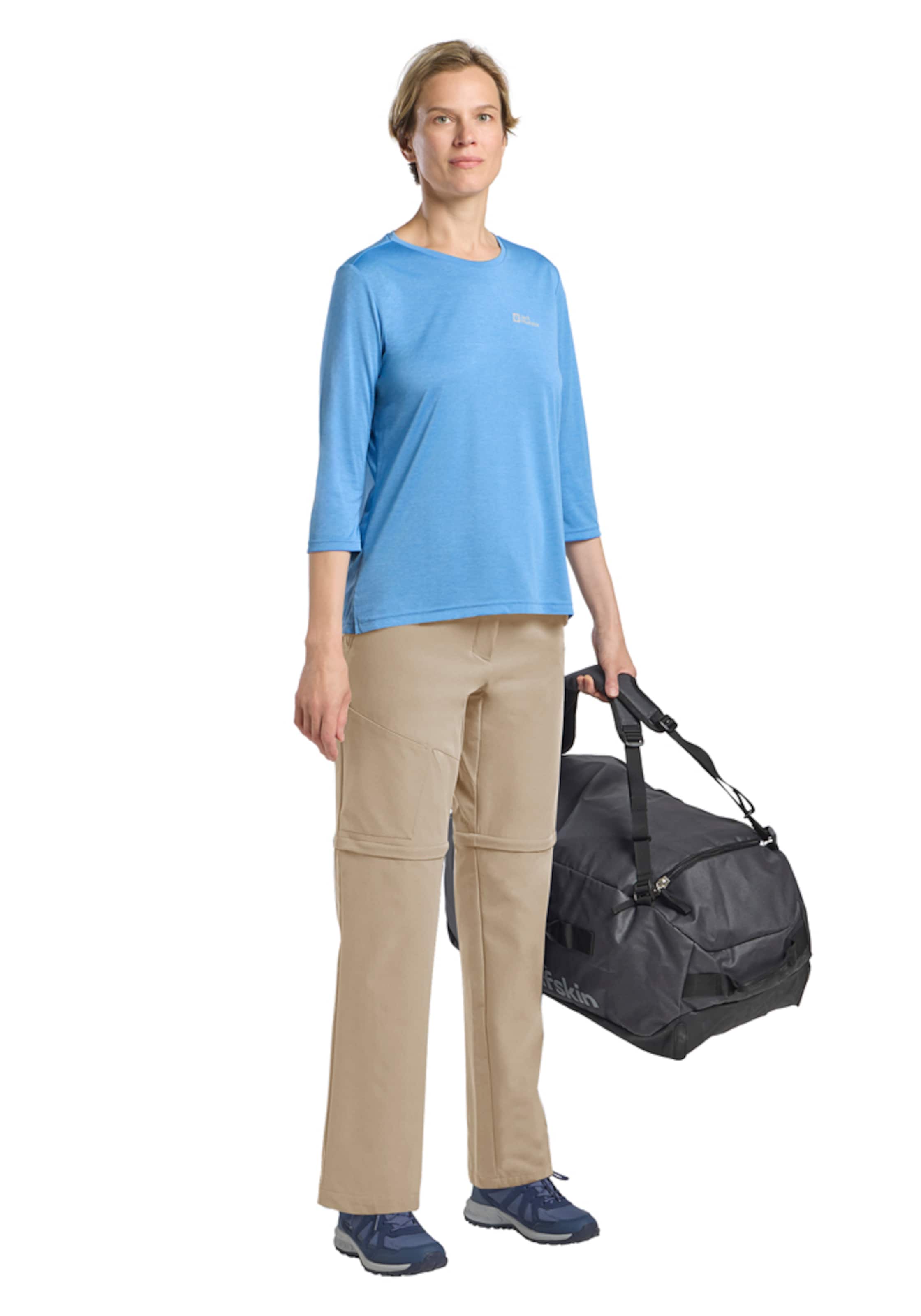 JACK WOLFSKIN Regular Outdoor Pants in Beige