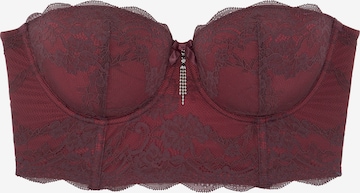 LASCANA Balconette Bra in Red