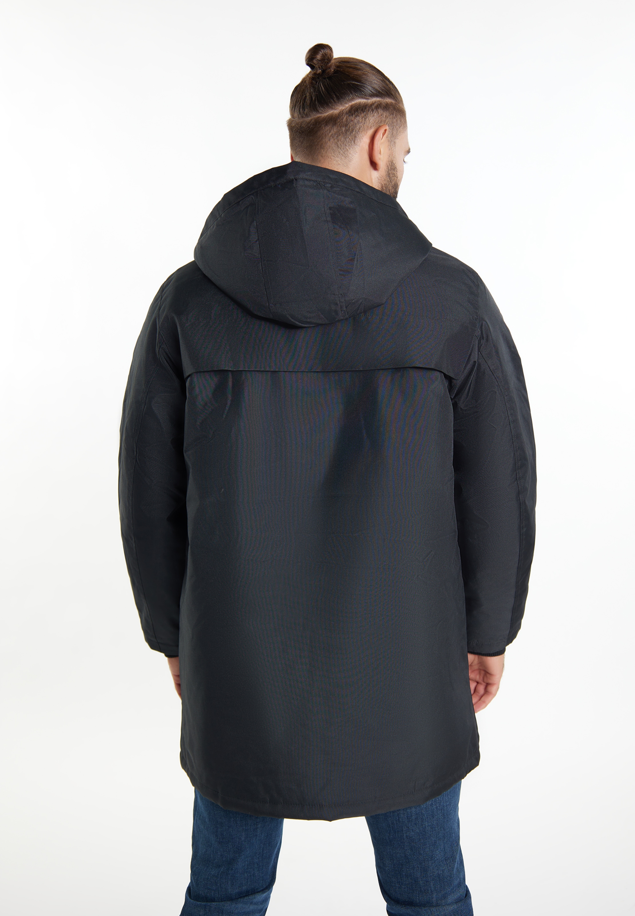 Parka mi-saison Yuka en noir
