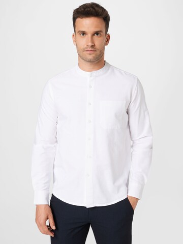 ABOUT YOU Regular fit Button Up Shirt 'Liam' in White: front
