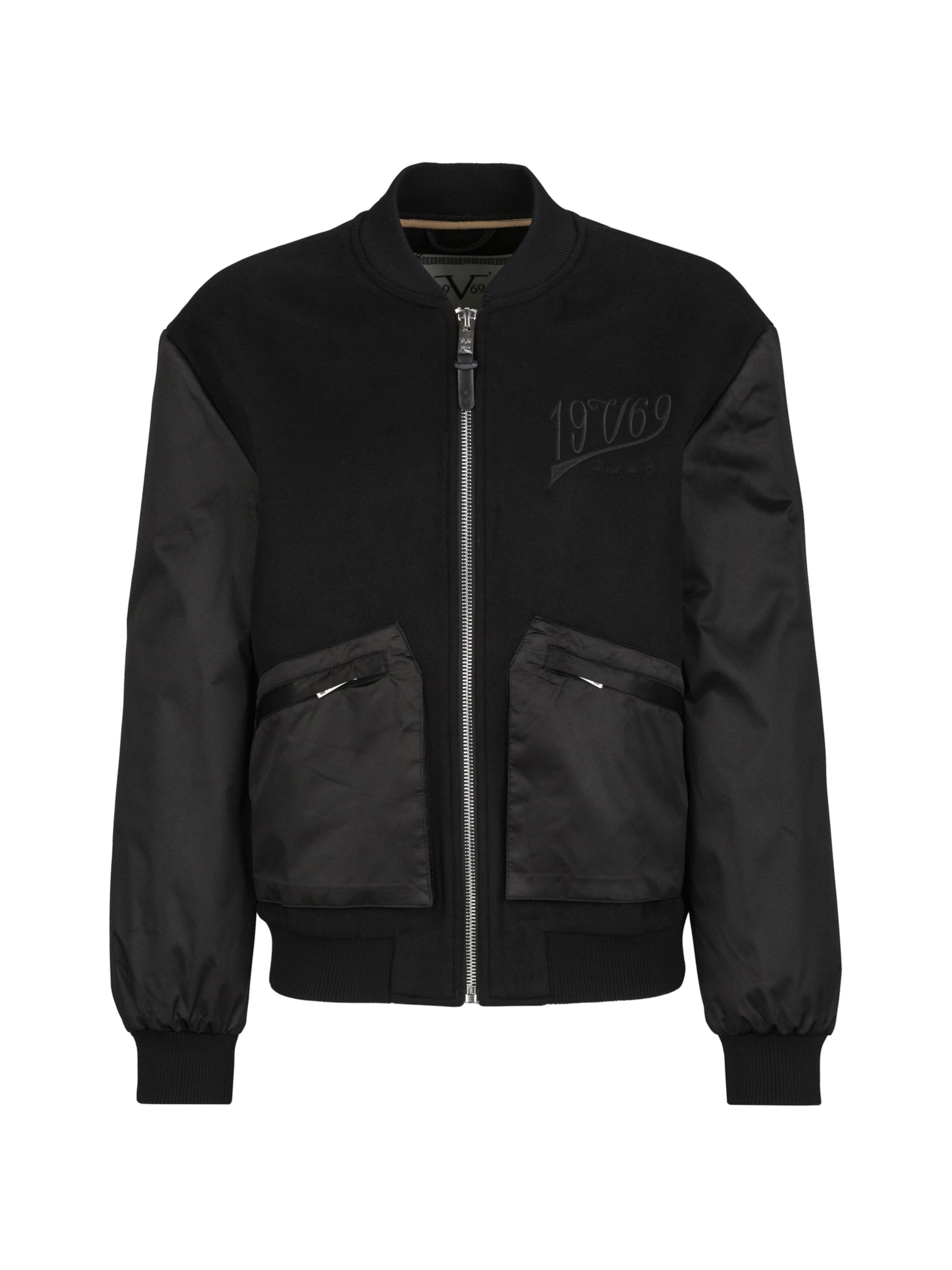 19V69 ITALIA Jacke 'Fioello' in Schwarz: Vorderseite