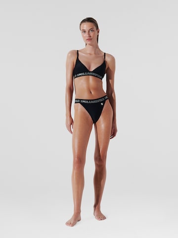 Karl Lagerfeld Долнище на бански тип бикини в черно