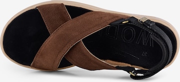 WODEN Sandals 'Luna Suede' in Brown