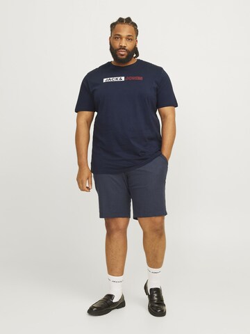 Jack & Jones Plus - Camiseta en azul