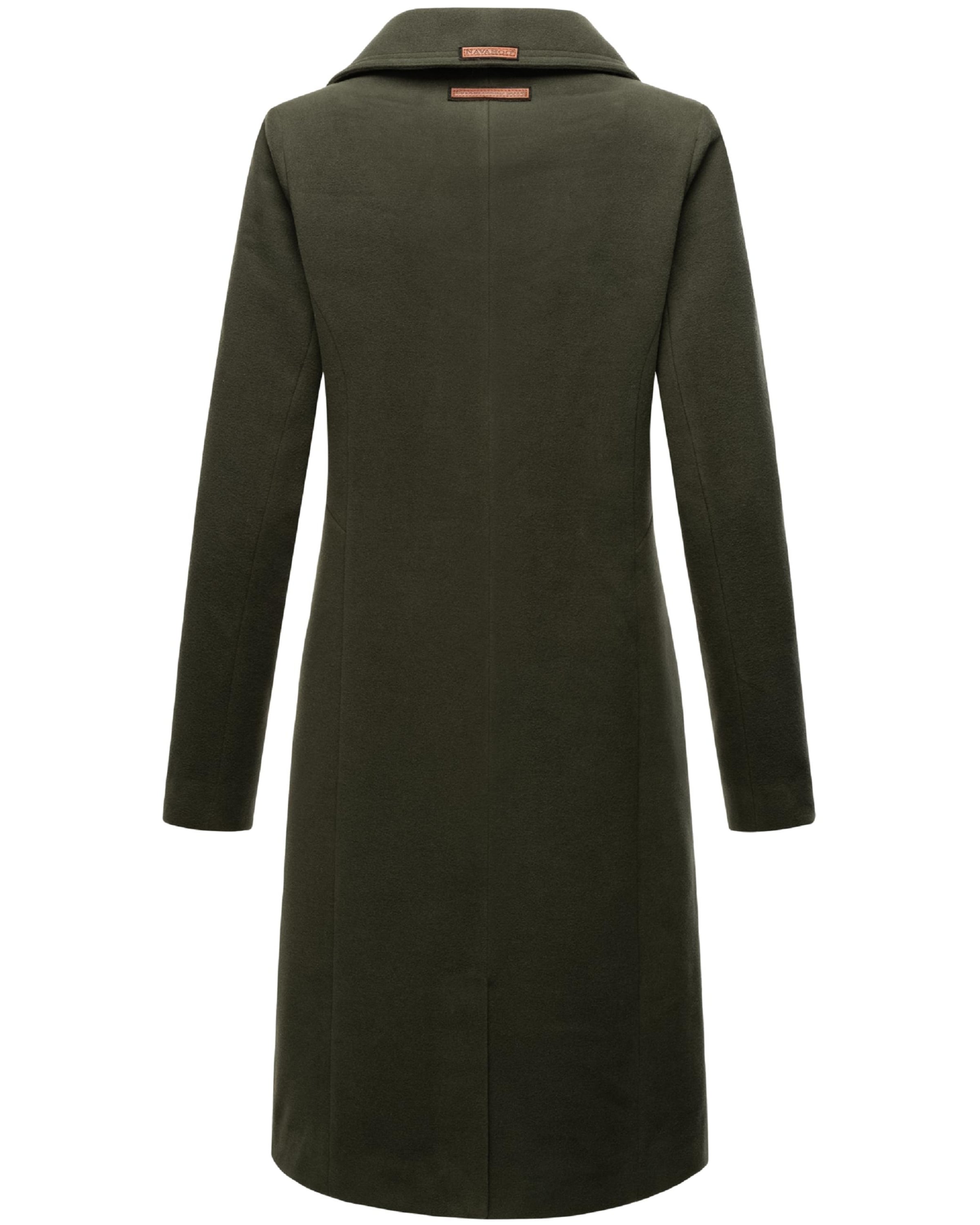 NAVAHOO Mantel 'Wooly' in Grün