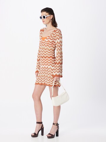 NA-KD Knitted dress in Beige