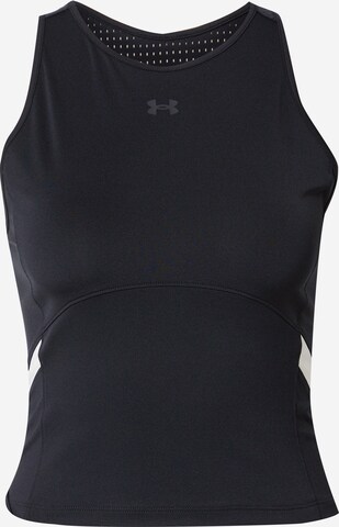 UNDER ARMOUR Športni top | črna barva: sprednja stran