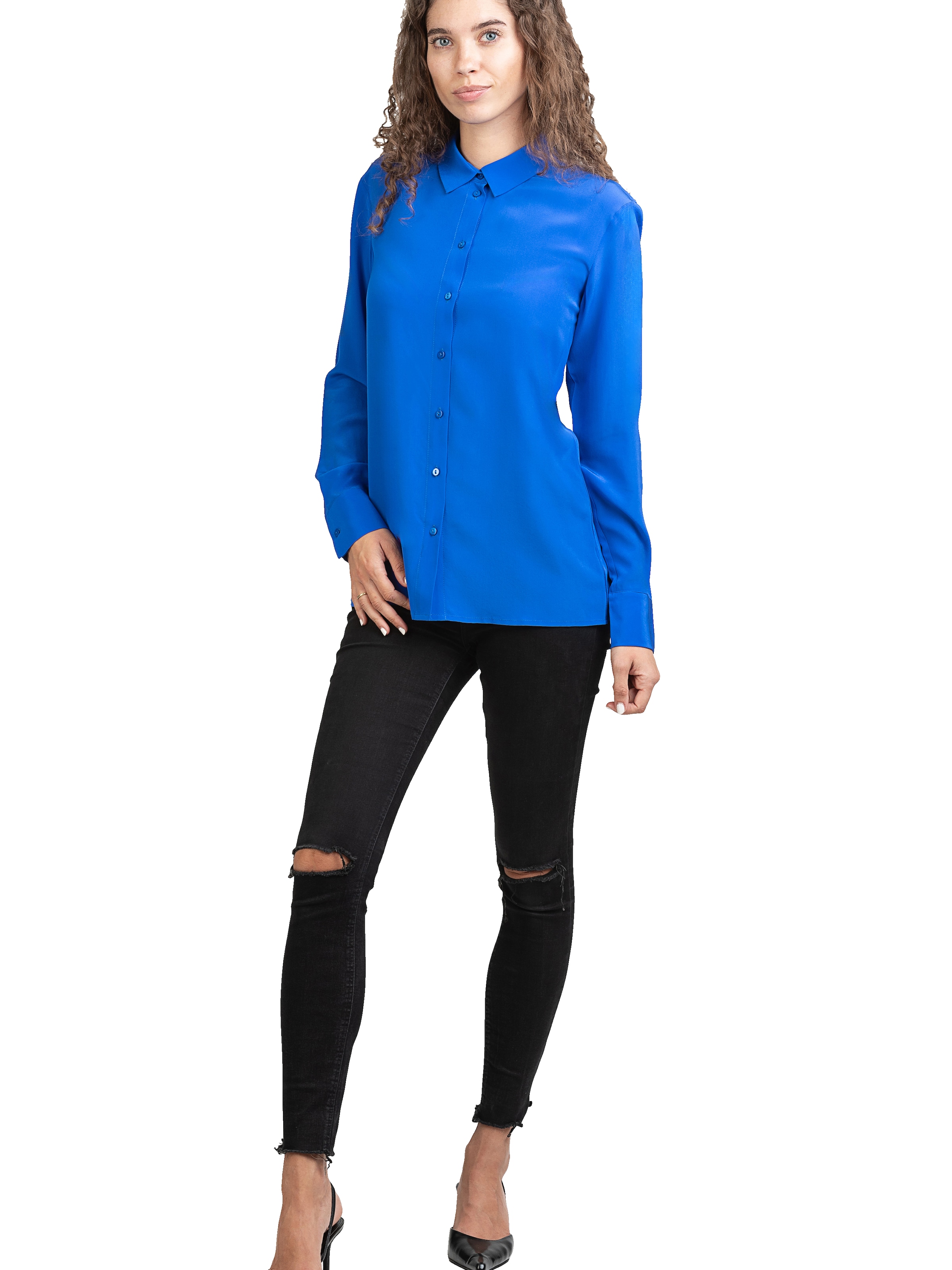 Posh Gear Bluse 'Collettoseta'‌‌‌‌‌‌‌‌‌‌ in Blau