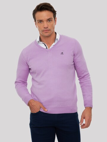 Sir Raymond Tailor Pullover 'Erky' i lilla: forside