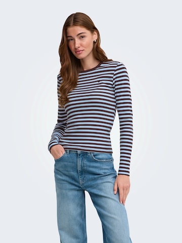 ONLY T-shirt 'ONLVAL' i brun: framsida