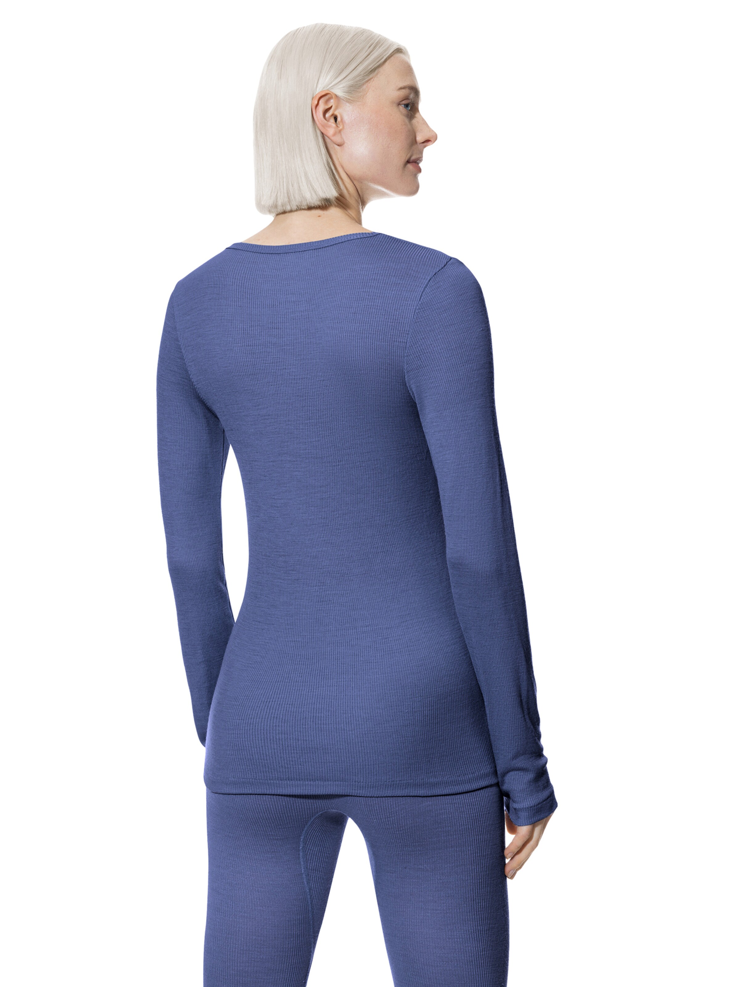 Chemise de nuit 'Wool Love' Mey en bleu