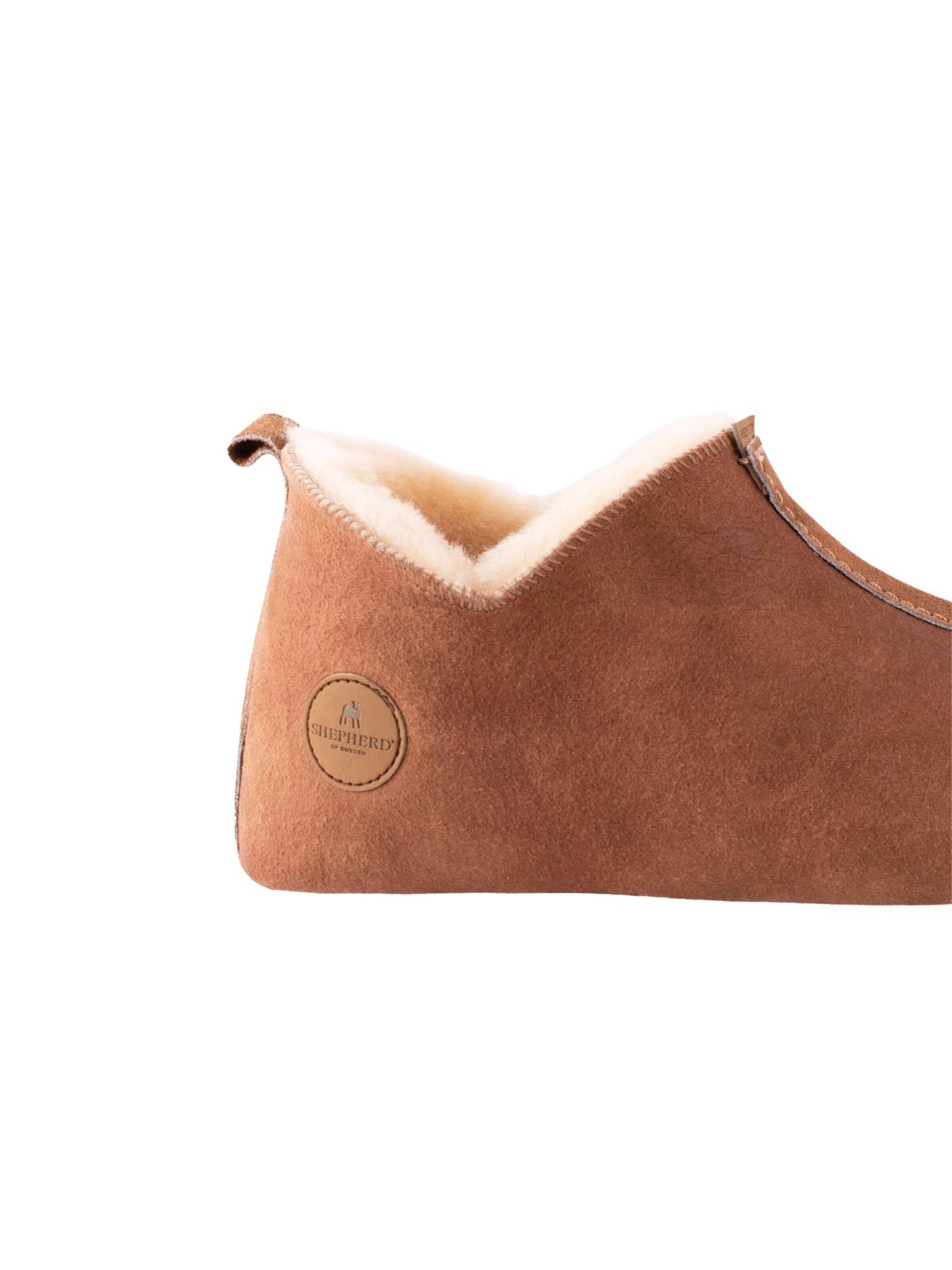 SHEPHERD Huisschoenen 'Lina' in Bruin