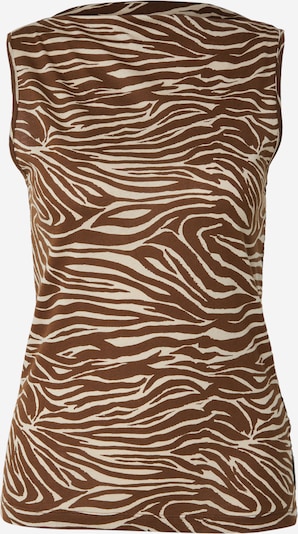 ARMEDANGELS Toppi 'ZEBRA' koossa L värissä beige / suklaa, Tuotenäkymä