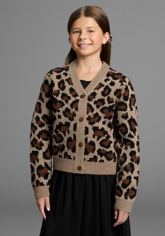 Kidsworld Strickjacke in Braun: Vorderseite