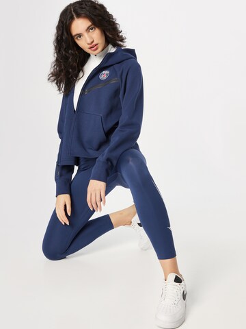 NIKE Sportsweatjacke in Blau