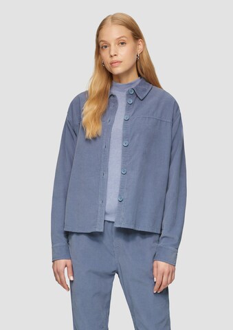 QS Blouse in Blue: front