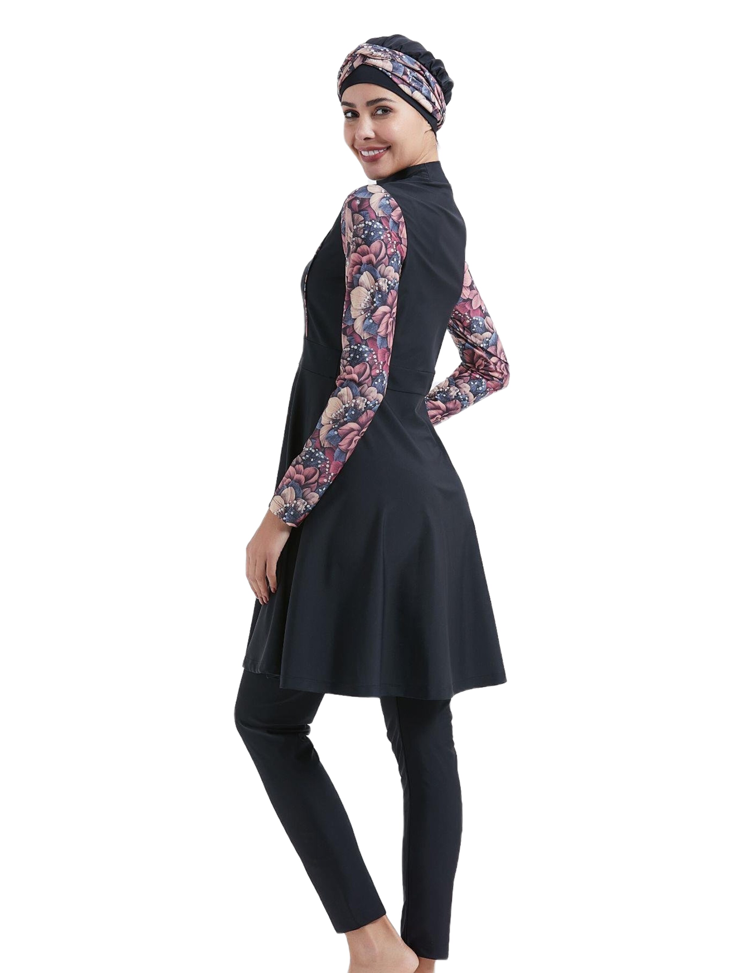 C&City Badpakjurk in Zwart