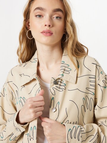 Monki Between-Season Jacket in Beige