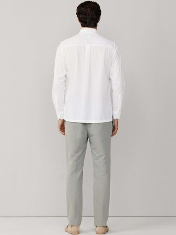 Slim fit Camicia 'Poplin Cruise' di Hackett London in bianco
