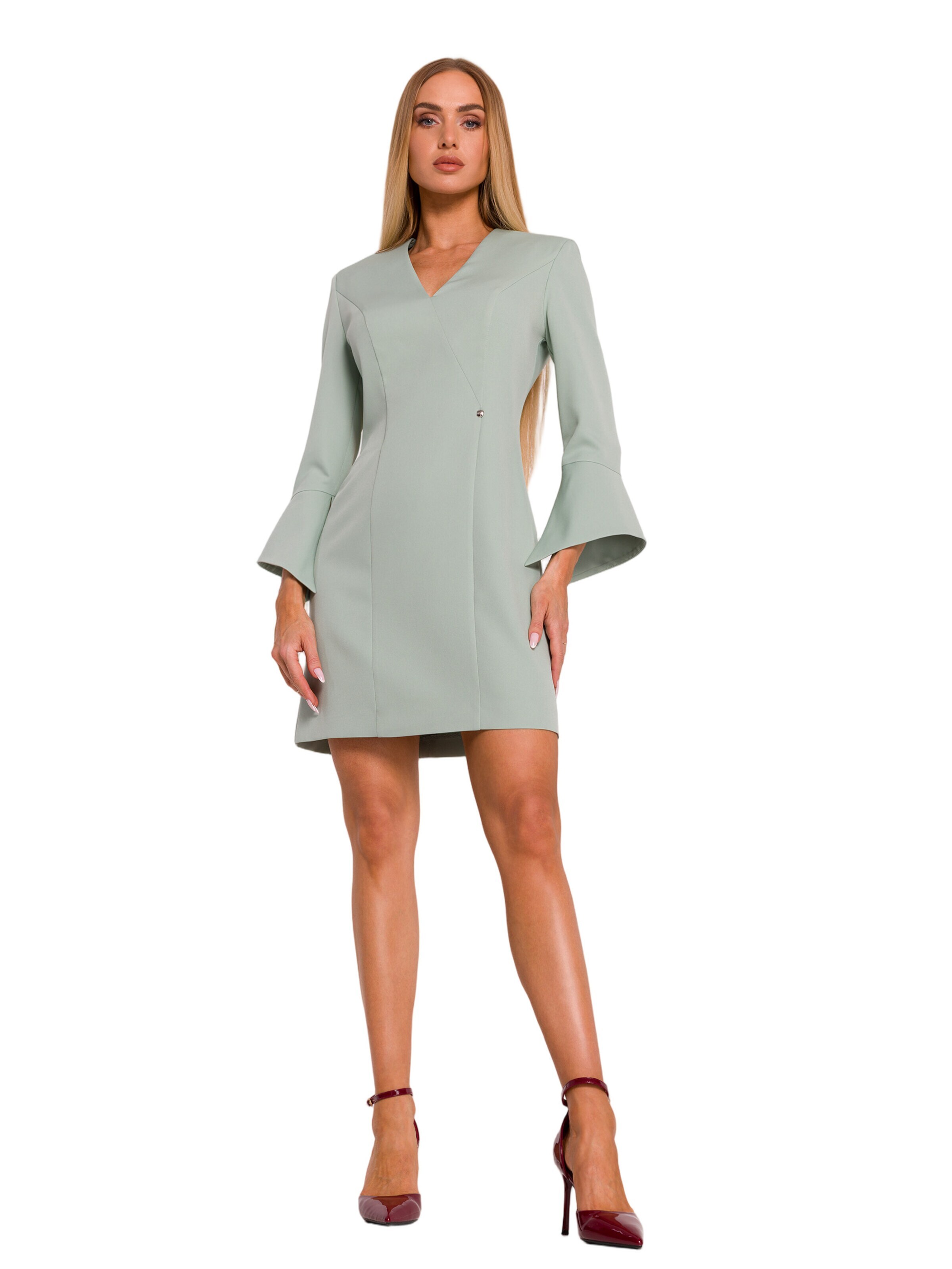 Rochie 'Sukienka z szerokimi mankietami' de la made of emotion pe verde