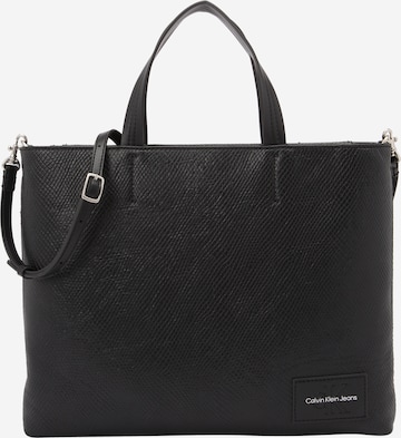 Calvin Klein Jeans - Bolso de mano en negro: frente