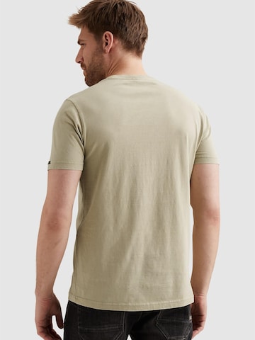 Maglietta 'T-shirt with badge and a garment-dye wash' di PME Legend in verde