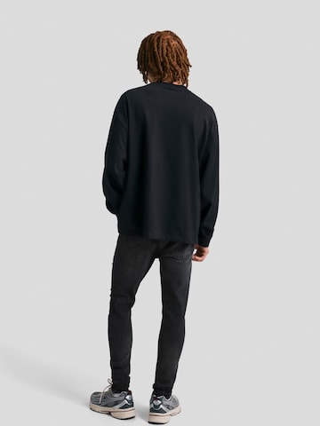 Bershka Skinny Farmer - fekete