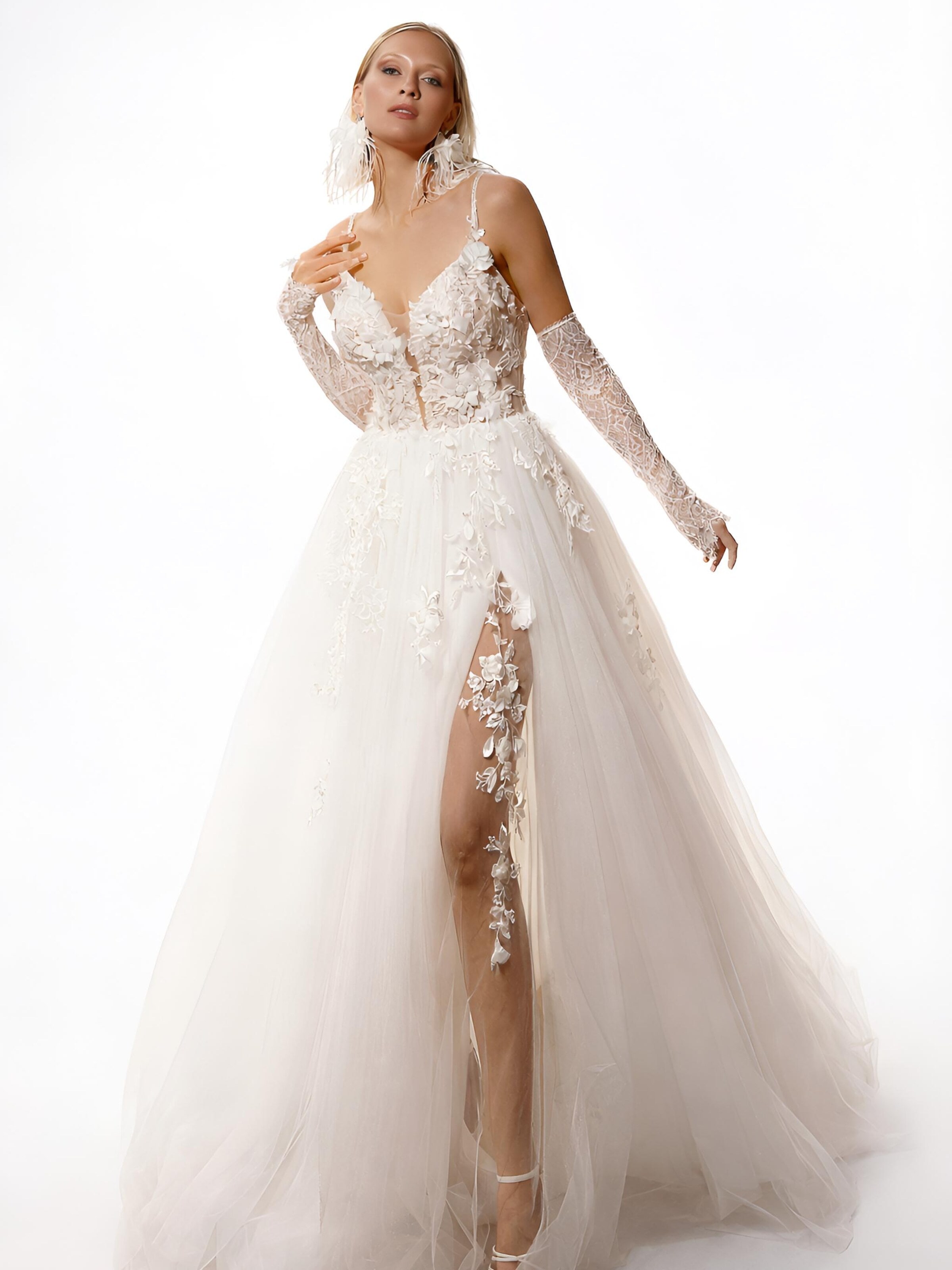 Abito da sera 'Wedding dress Ariane' di Devotion Dresses in bianco