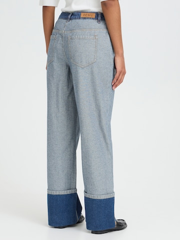 ICHI Широки крачоли Дънки 'MIANNA' в синьо